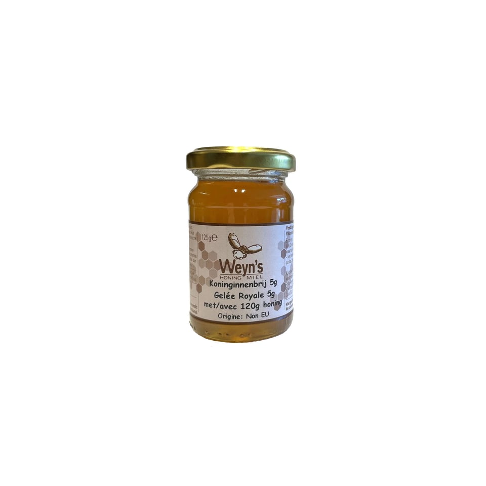 Honing met koninginnebrij (Royal Jelly) 125g Weyn's (vloeibaar) - 125g