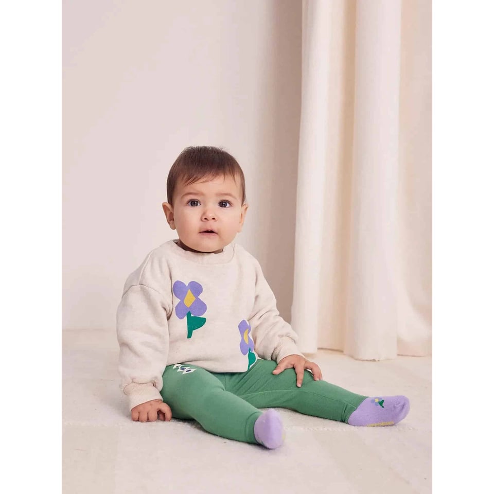 Bobo Choses Baby Pansy Flower Sweatshirt