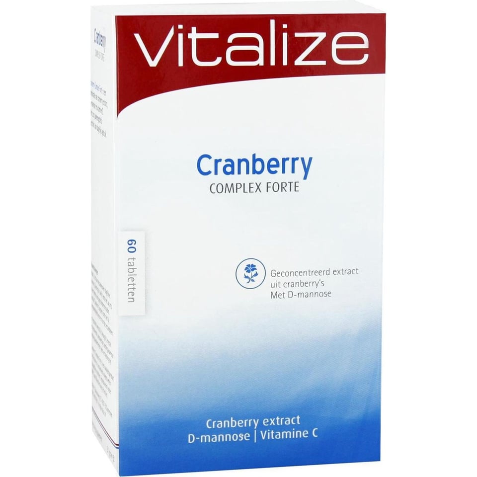 Vitalize Cranberry Complex Forte 60 Tabletten Met D-Mannose en Vitamine C