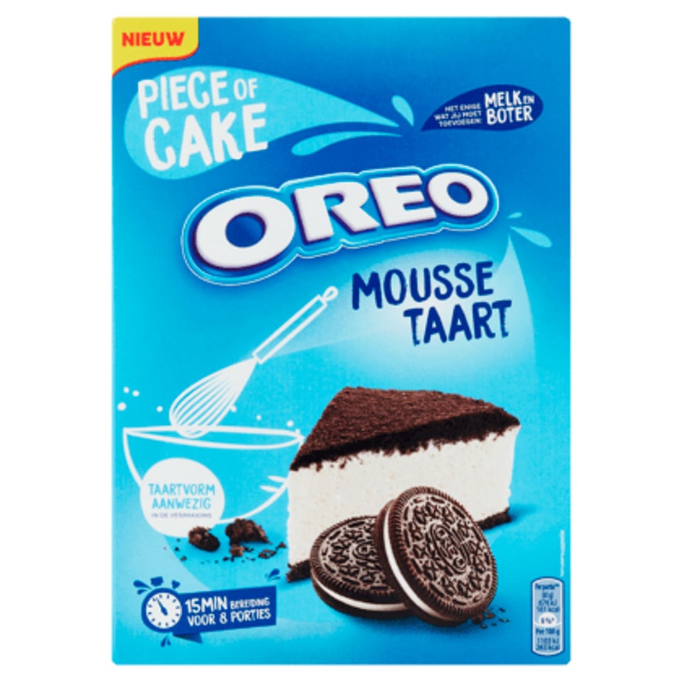 Oreo Bakmix Mousse Taart