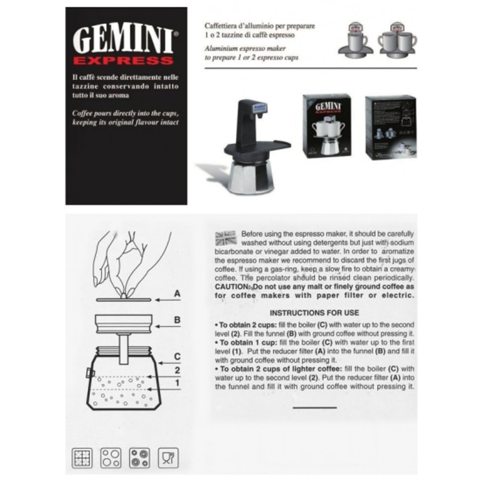 Gemini Express Espresso Maker