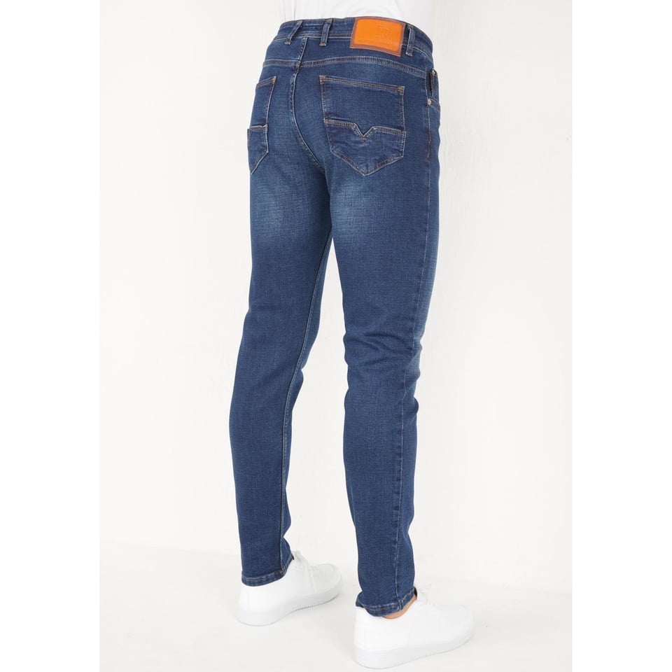 Donkerblauwe Jeans Heren Regular Fit - DP05 - Blauw