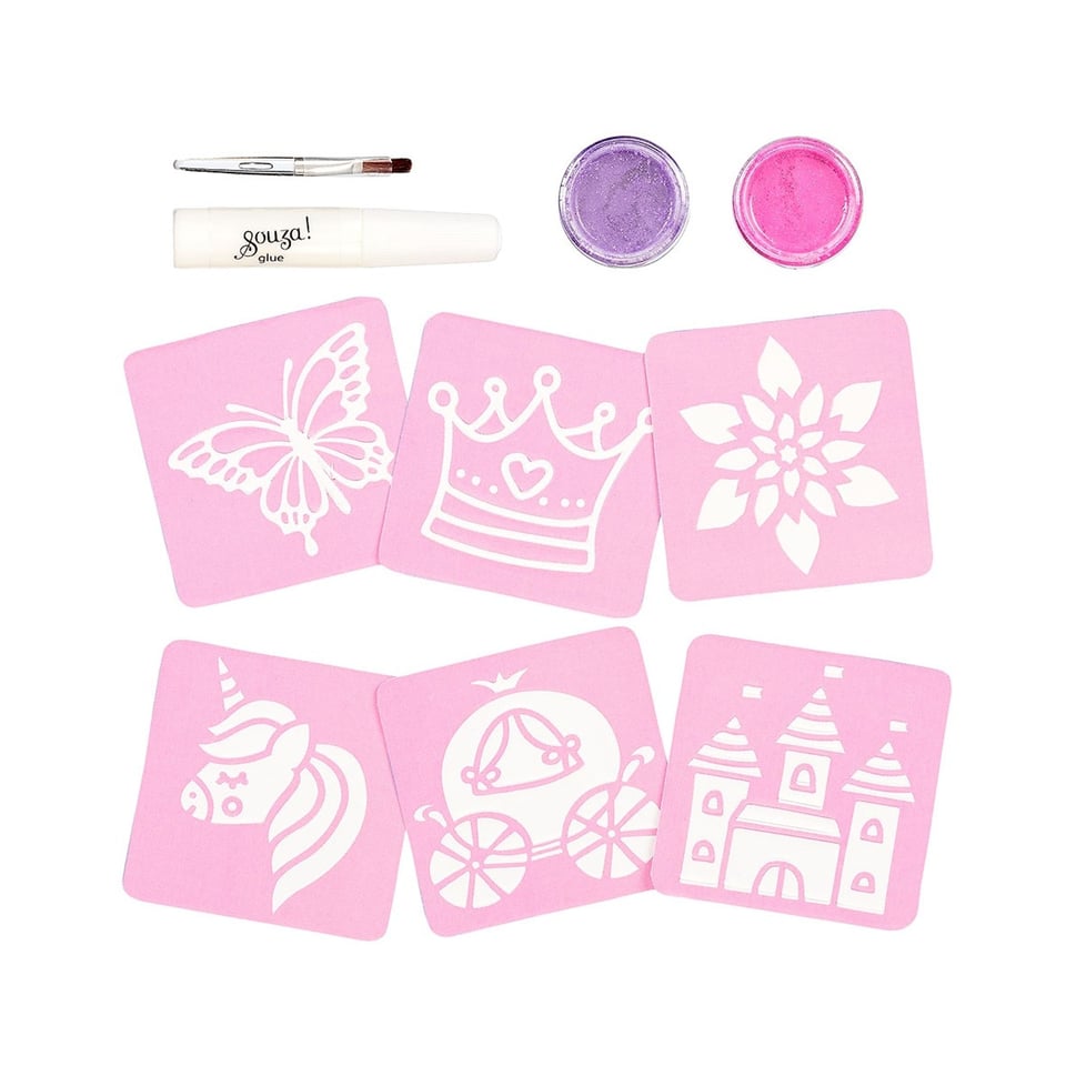 Souza! Glitter Tattoo Set Prinses