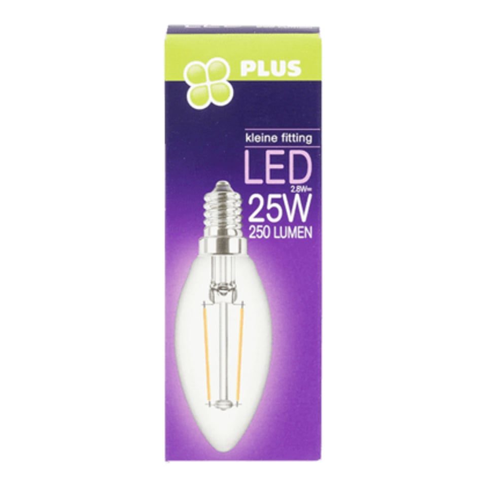 PLUS Lamp LED 25W Kaars Kleine Fit Helder