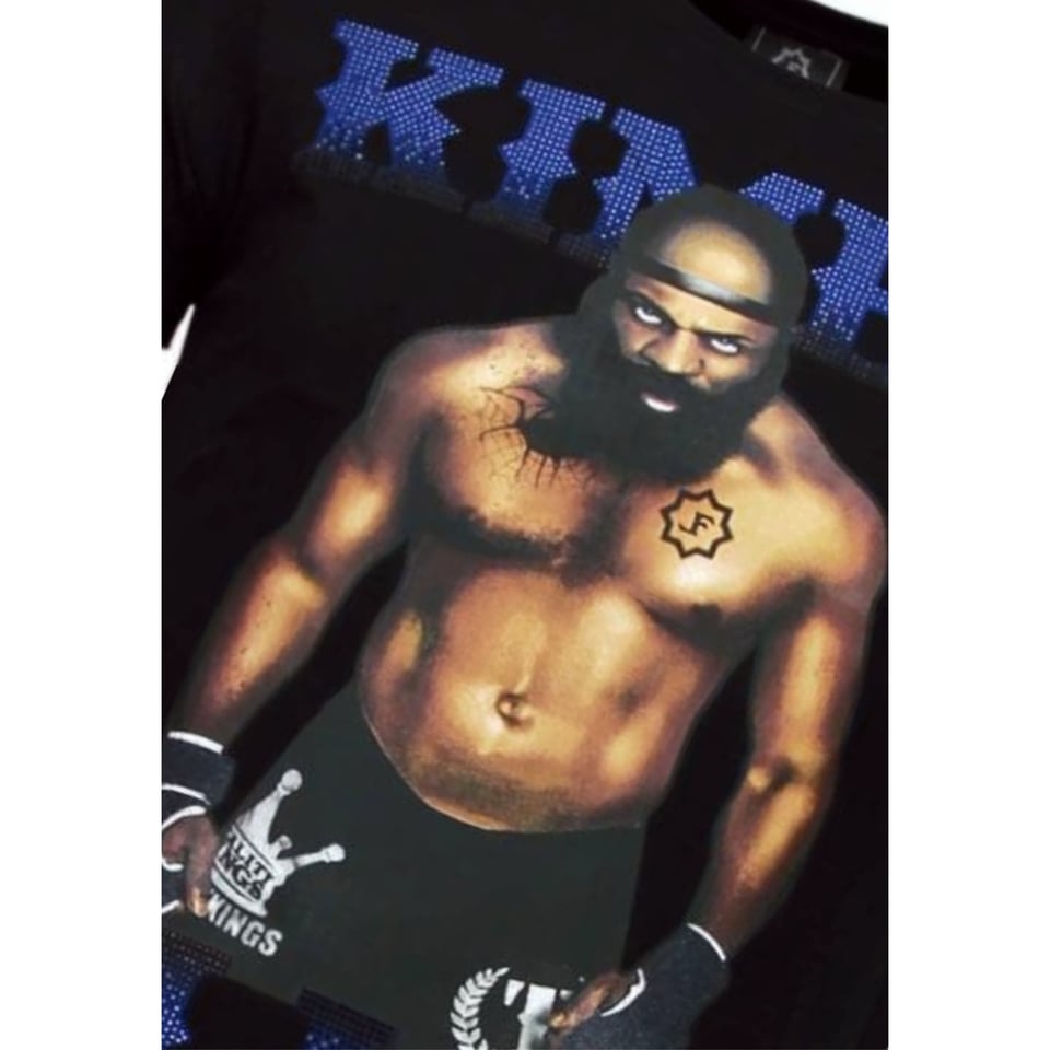 Kimbo Slice - Rhinestone T-Shirt - Zwart