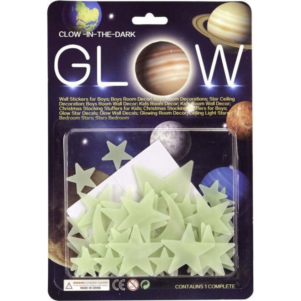 Glow in the Dark Sterren en Maan