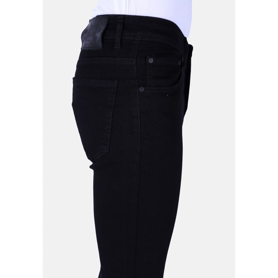 Nette Heren Spijkerbroek Slim-Fit Met Stretch -1091- Zwart