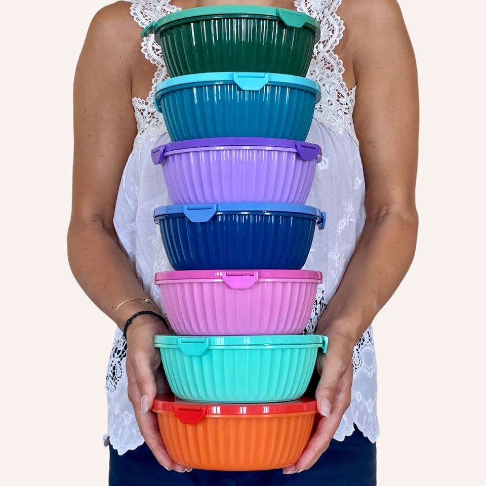 Yumbox Poke Bowl Met 3 Vakken Hawaii Blue - Blauw
