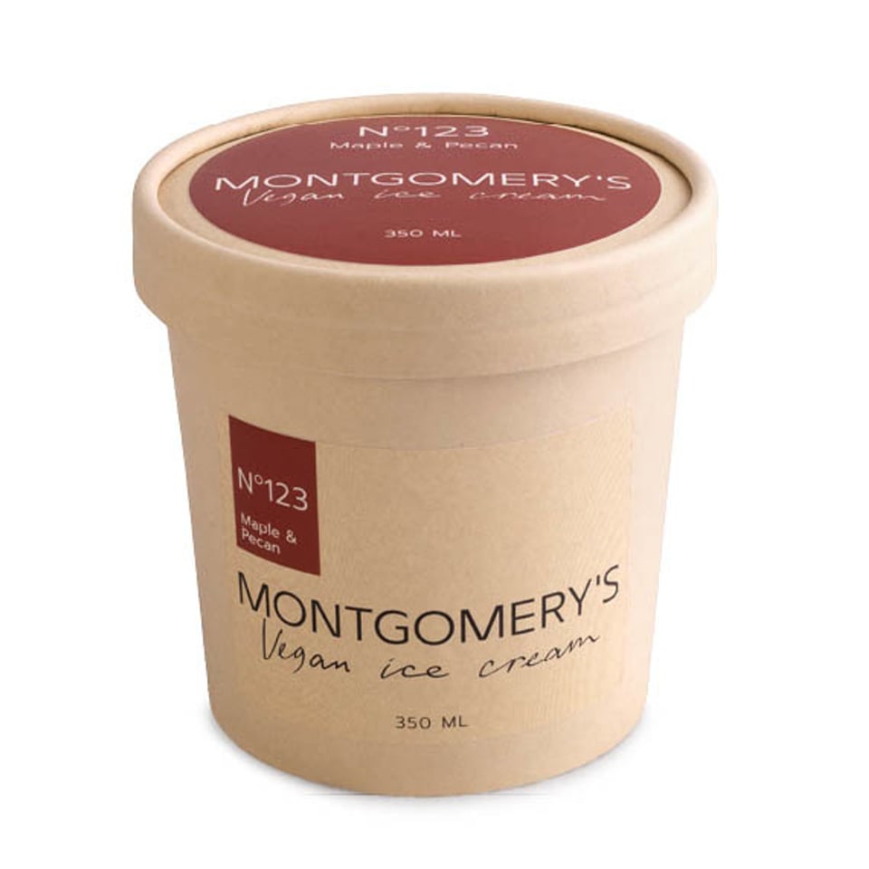 MONTGOMERY'S Vegan Ice Cream No 123 Maple & Pecan (350 Ml)