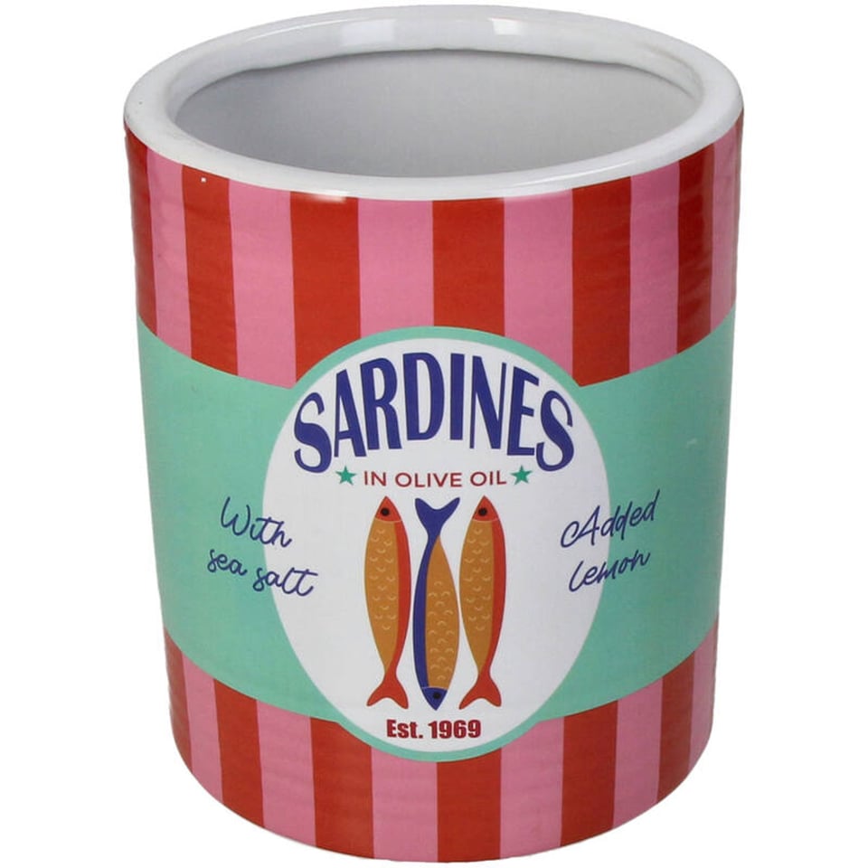 Bloempot Sardines - Roze Multi