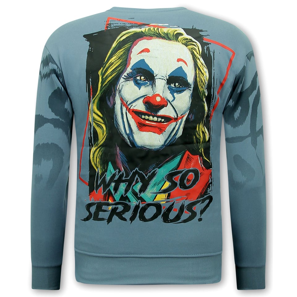 Trui Heren - Heren Sweater Joker - Blauw