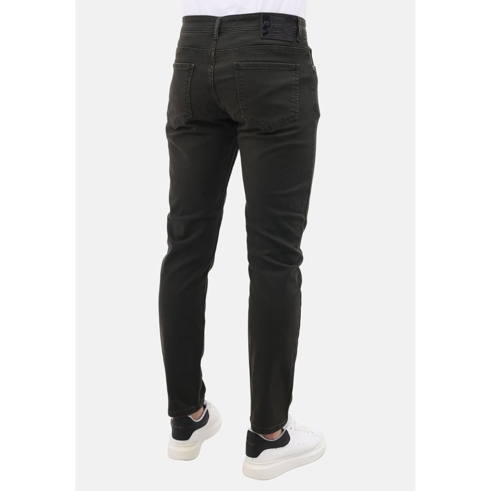 Spijkerbroek Mannen - Regular Fit - Heren Jeans Stretch - MM-R-17 - Donker Groen