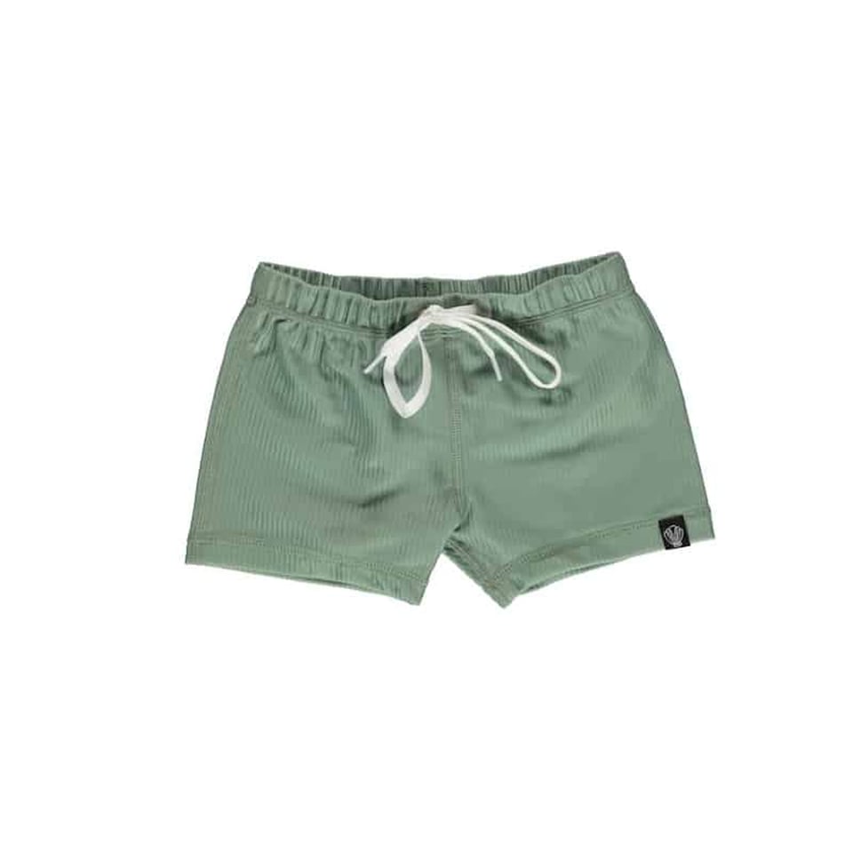 Beach & Bandits Basil Ribbed Swimshort