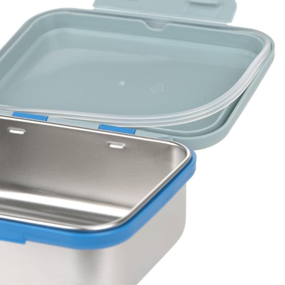 Lassig Stainless Steel Lunchbox Sunny Explorer Green Blue