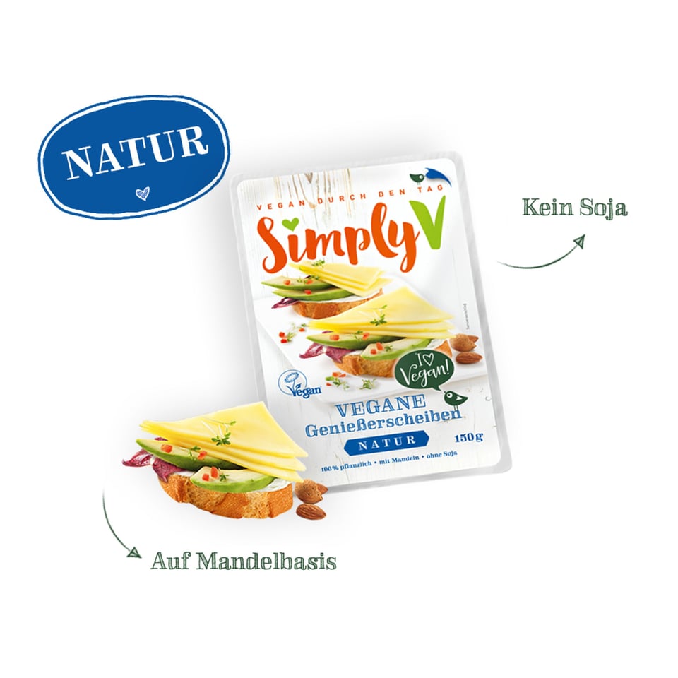 Simply V Vegane Geniesserscheiben Natural 150g