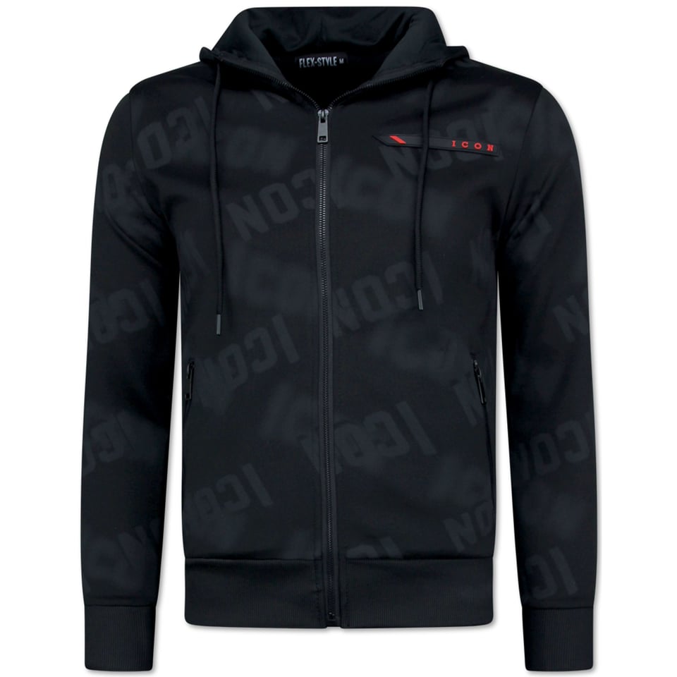 ICON Joggingpak Heren - Trainingspakken Heren - Tracksuit Heren - 3790 - Zwart