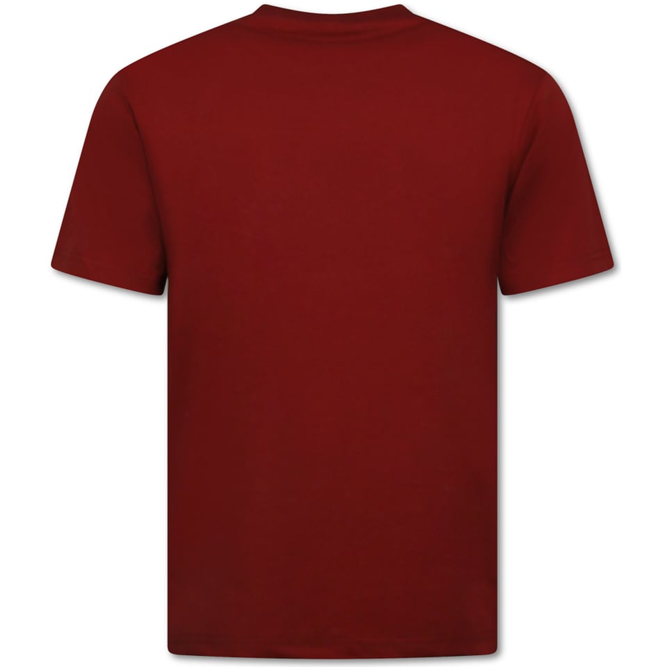 T Shirt Heren Oversized - Effen T-Shirt Blanco - 6530 - Bordeaux