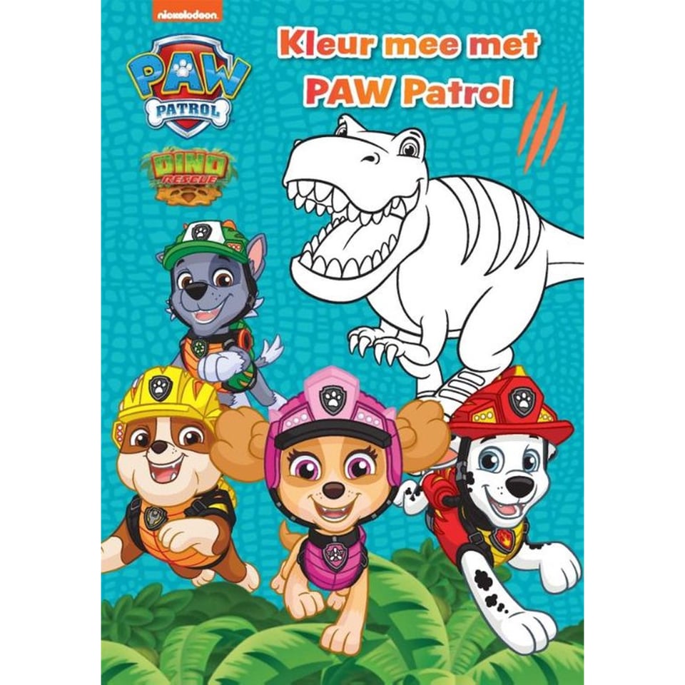Paw Patrol Kleurboek Dino Rescue