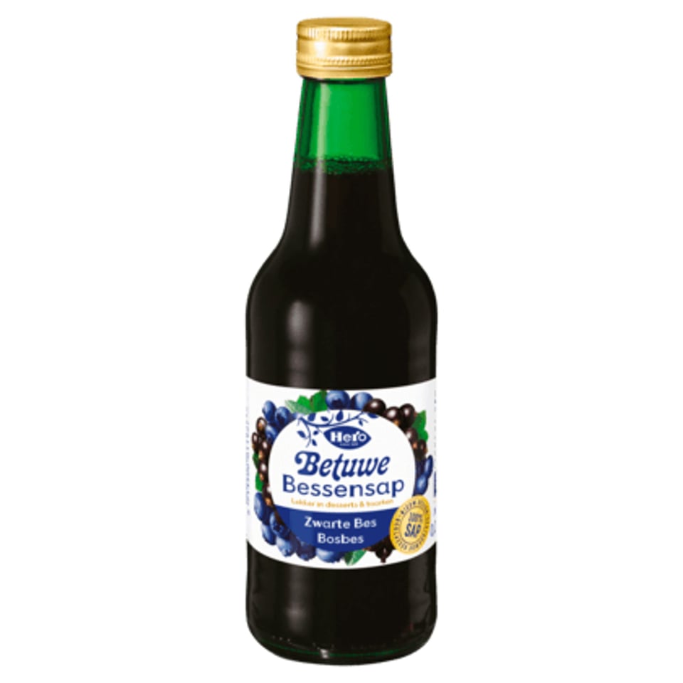 Hero Betuwe Bessensap Zwart Bes & Bosbes
