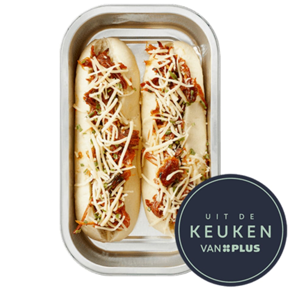 Uit De Keuken Van PLUS Ovenbroodje Pulled Pork