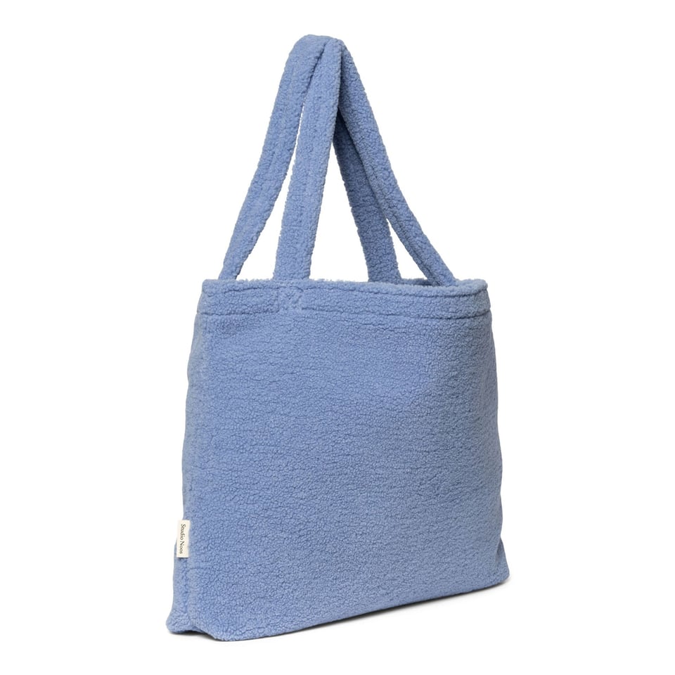 Light Blue Teddy Mom Bag