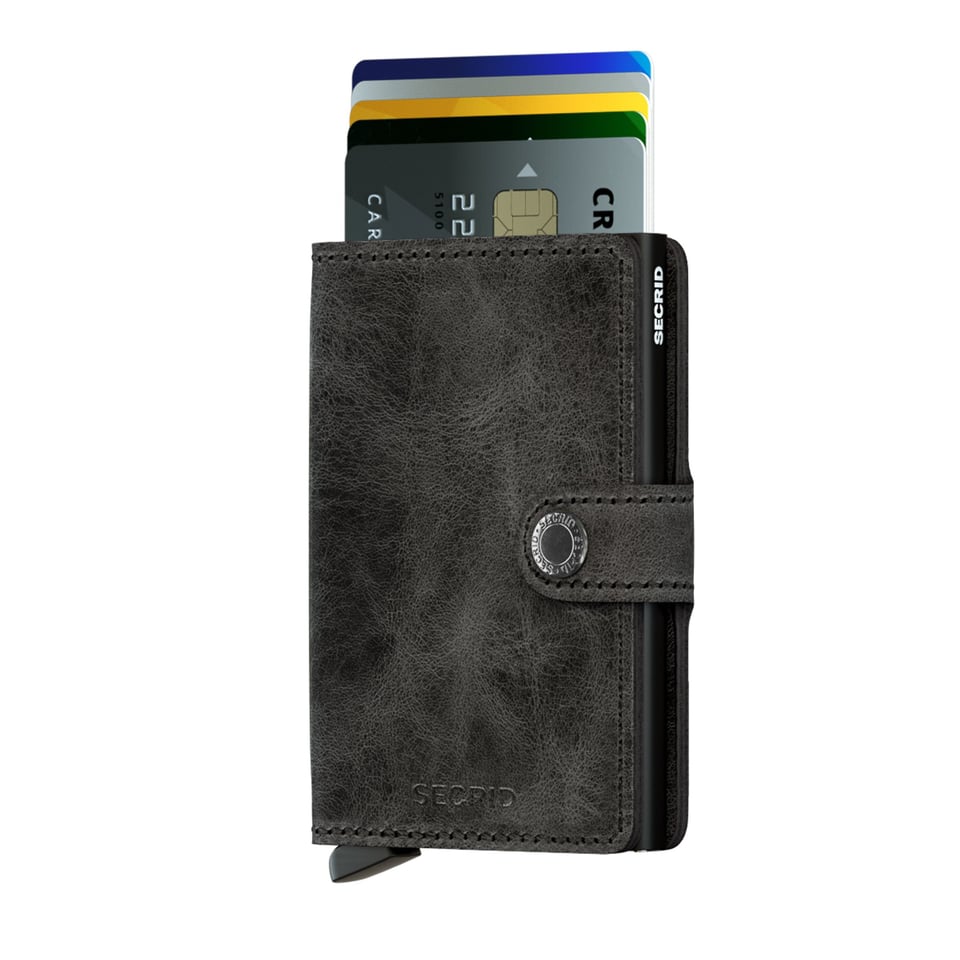 SECRID Miniwallet Vintage Zwart