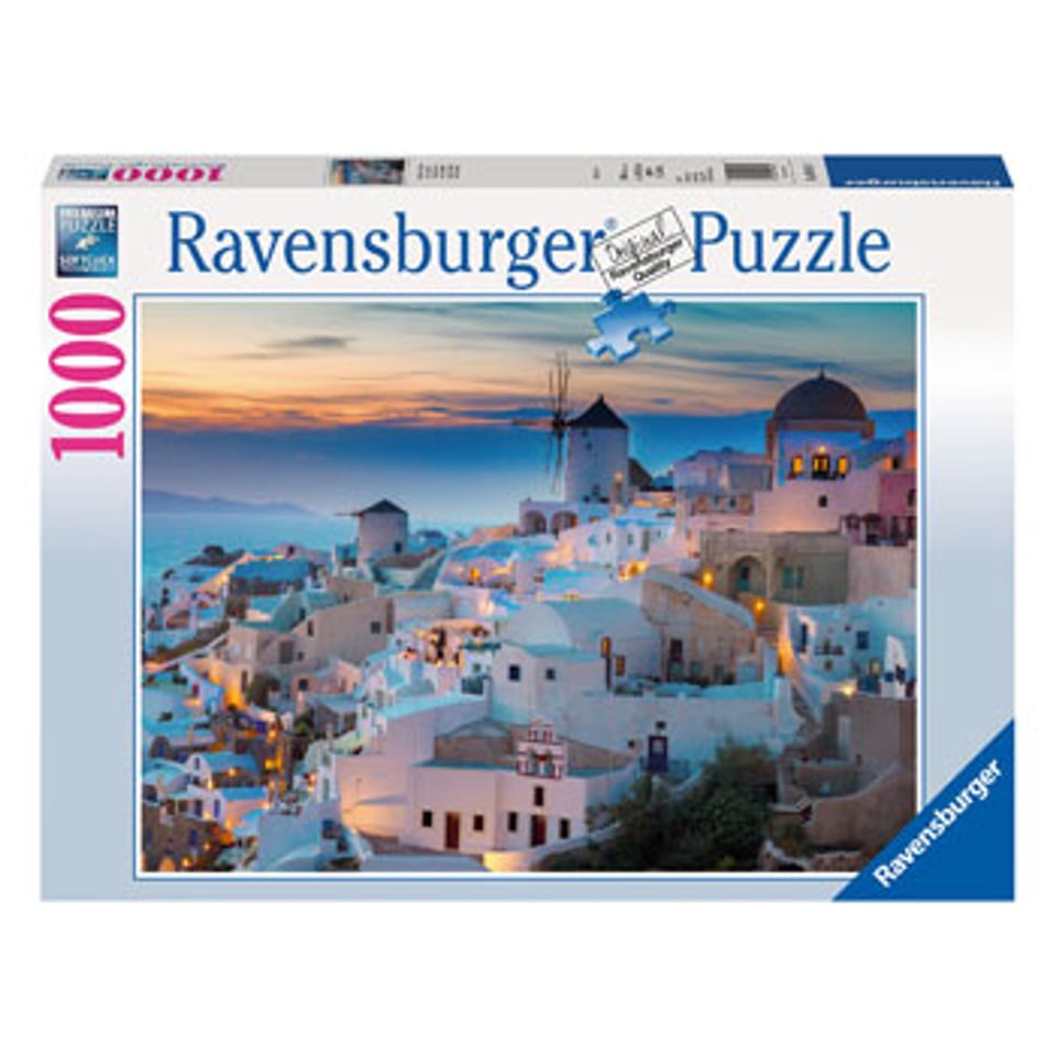 Puzzle 1000st. Avond In Santorini