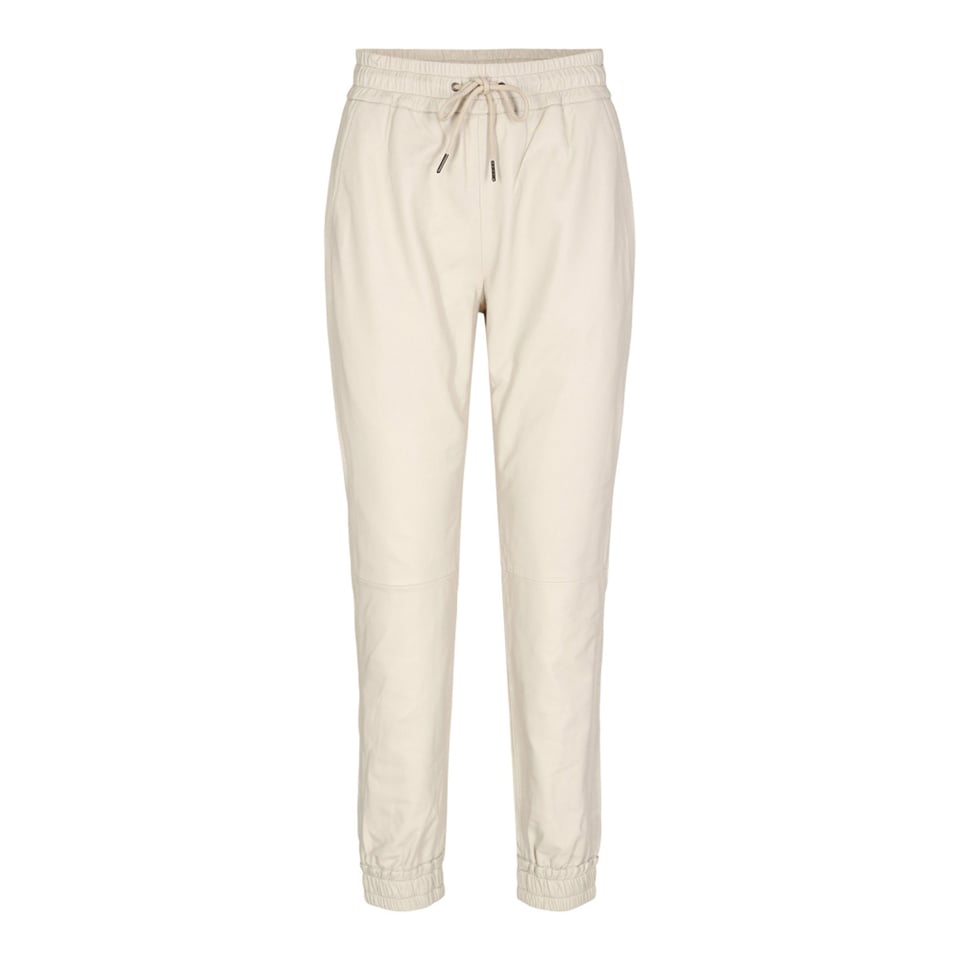 Co'Couture Shiloh Leather Joggers - Marzipan