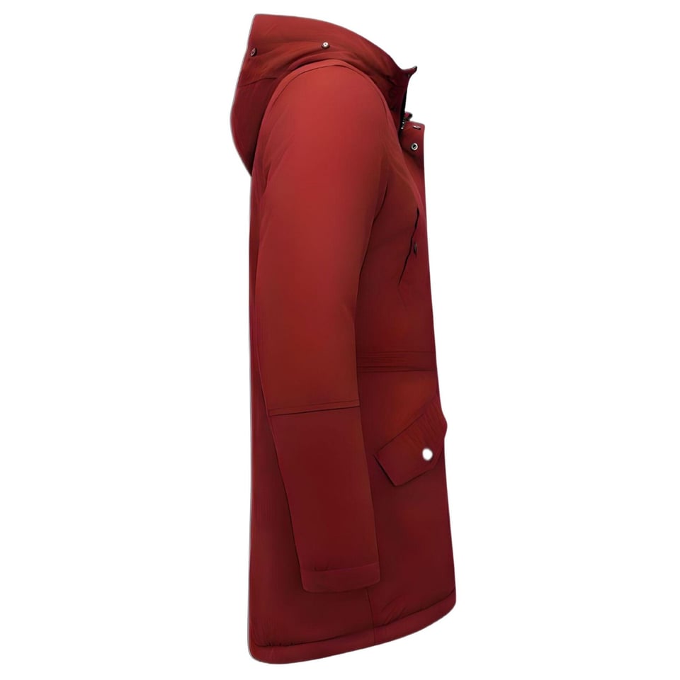 Parka Heren Winter - 7065 - Rood