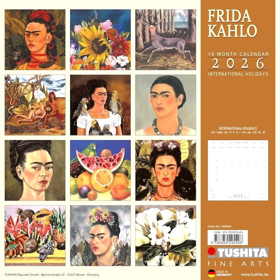 Frida Kahlo Kalender 2026
