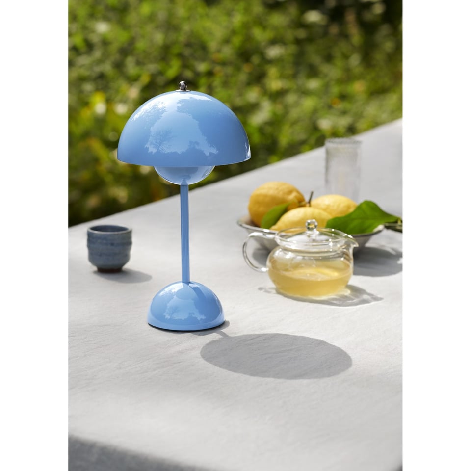 Lamp Flower Pot Blauw