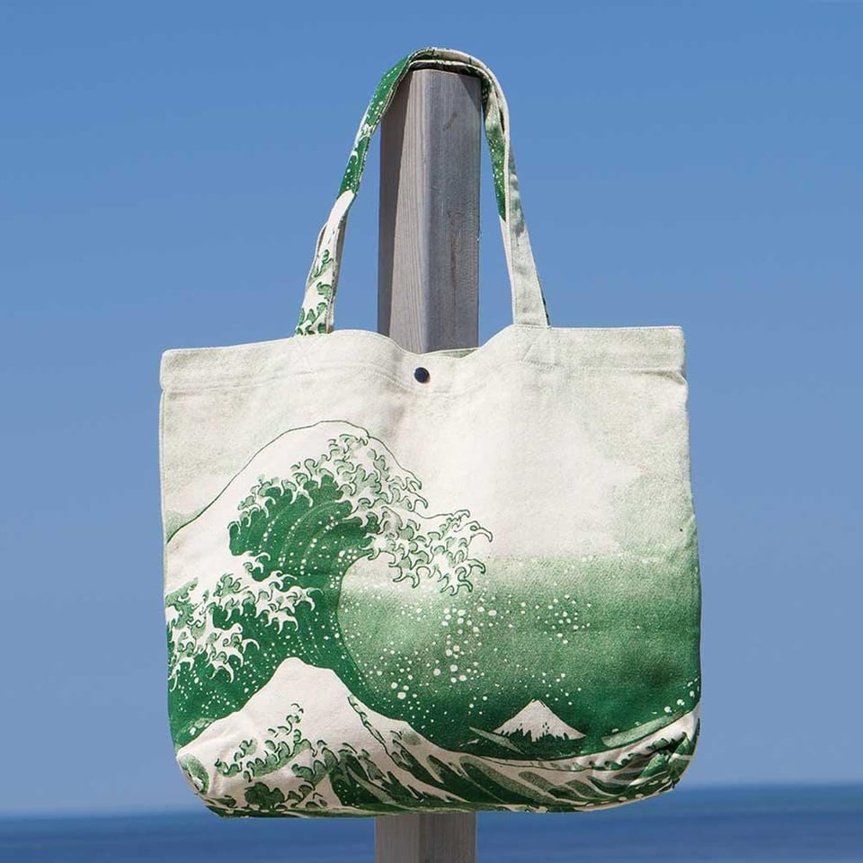 Beach Bag Wave Green