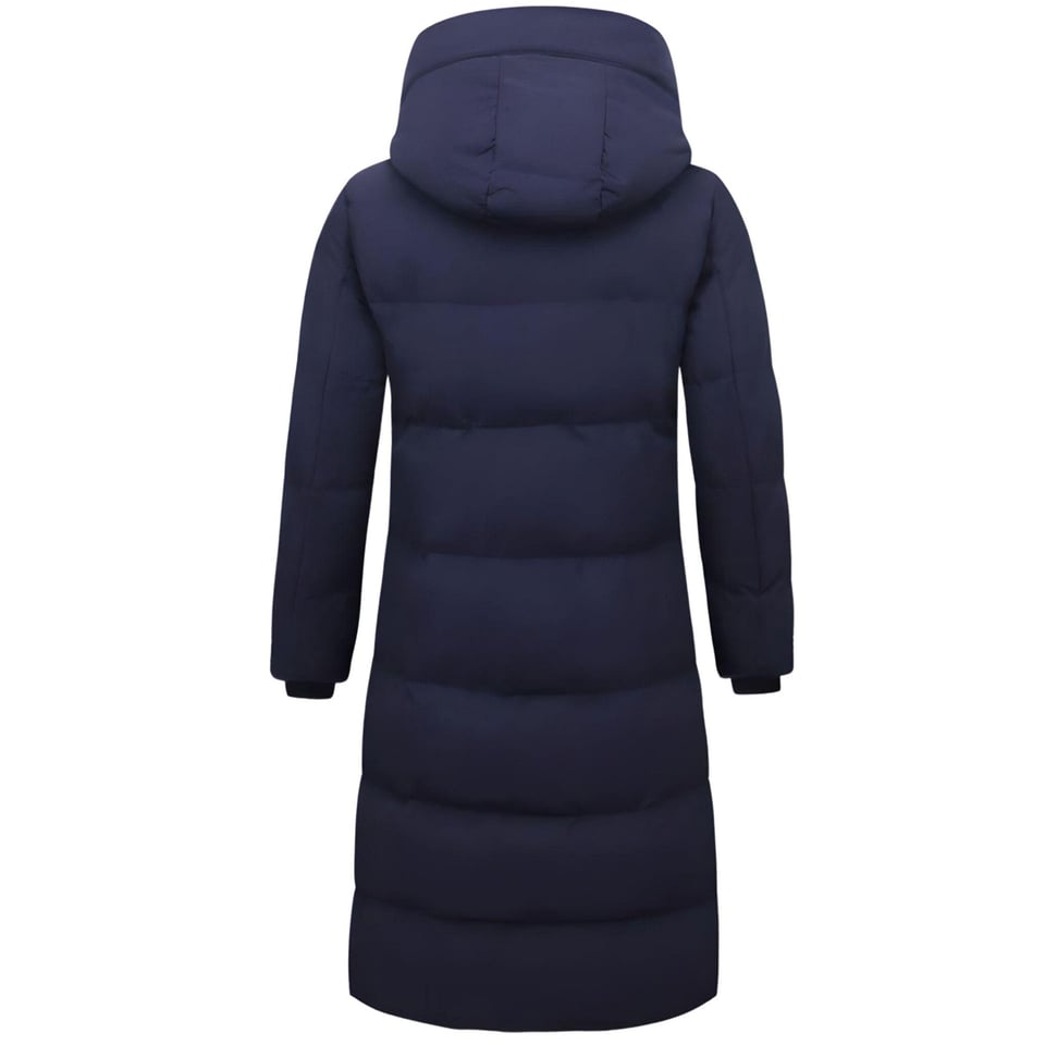 Puffer Jacket Dames Lang Getailleerd - 8606 - Blauw