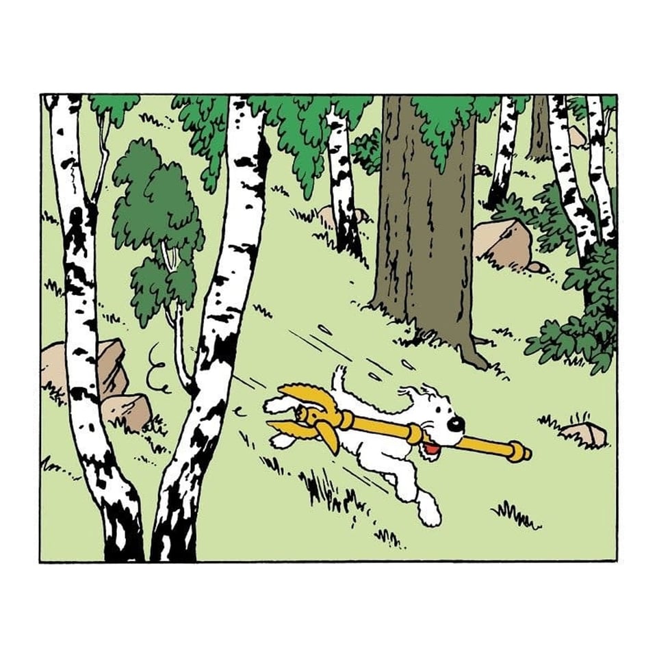 Kuifje Beeldje - Bobbie Met De Scepter Van Ottokar