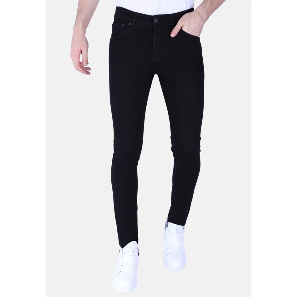 Nette Heren Spijkerbroek Slim-Fit Met Stretch -1091- Zwart