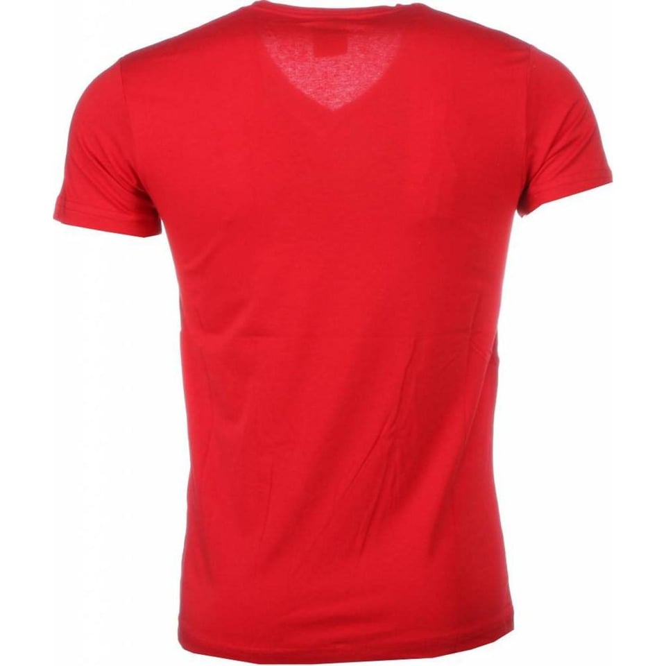 T-Shirt - Muhammad Ali Glossy Print - Rood