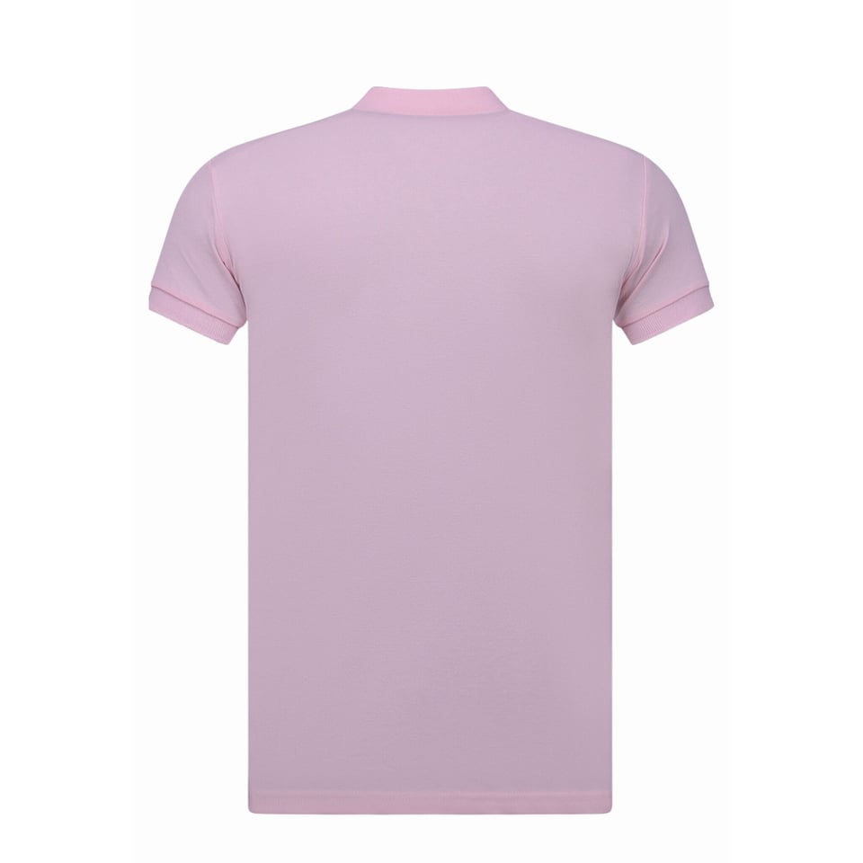 Heren Polo - Polo Heren Korte Mouw - Polo Heren - Slim Fit - A150 - Roze