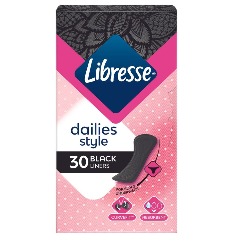 Libresse Inleg Normal Black 30st 30