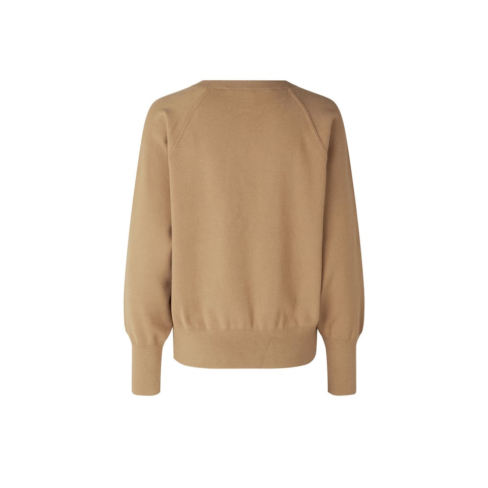 Second Female Octavia Knit O-Neck - New Tobacco Brown