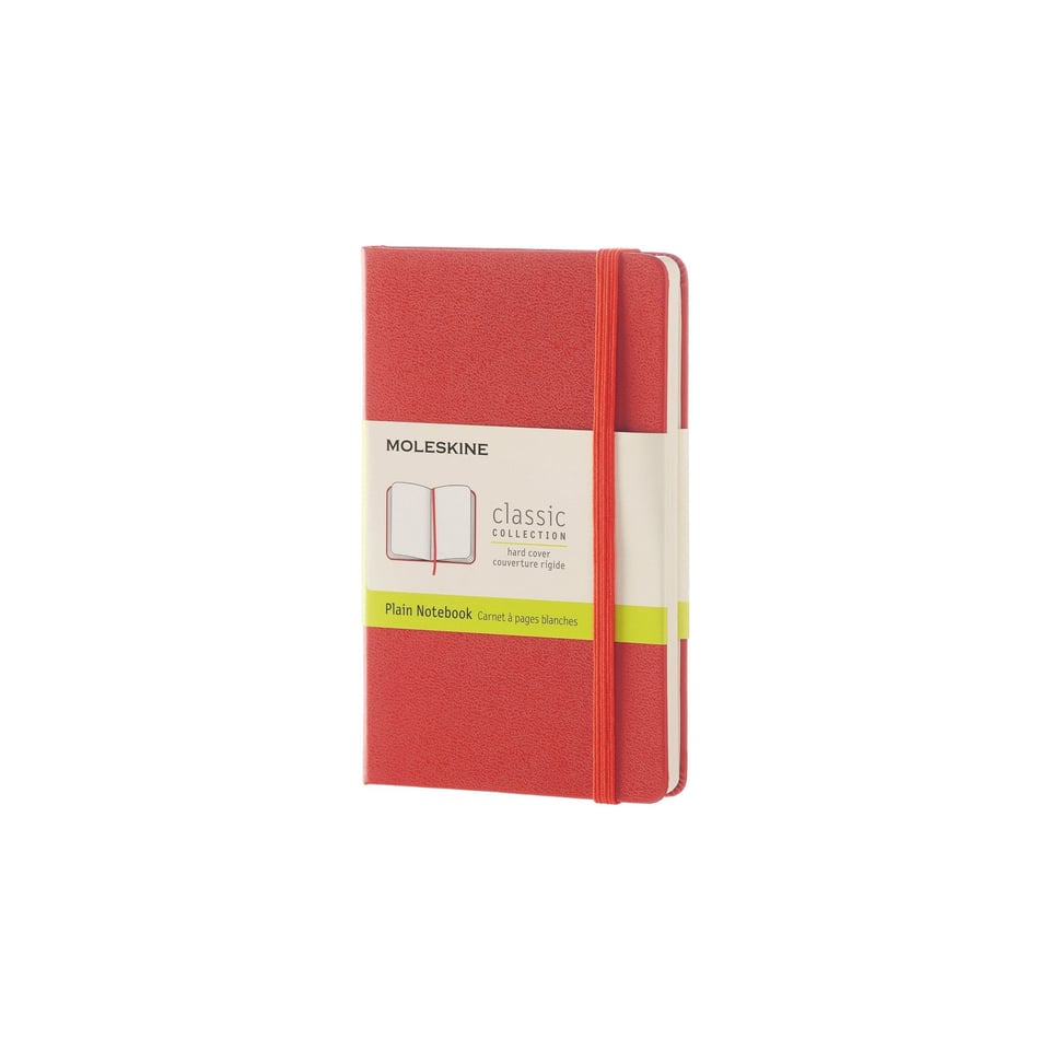 Moleskine notebook hardcover pocket plain