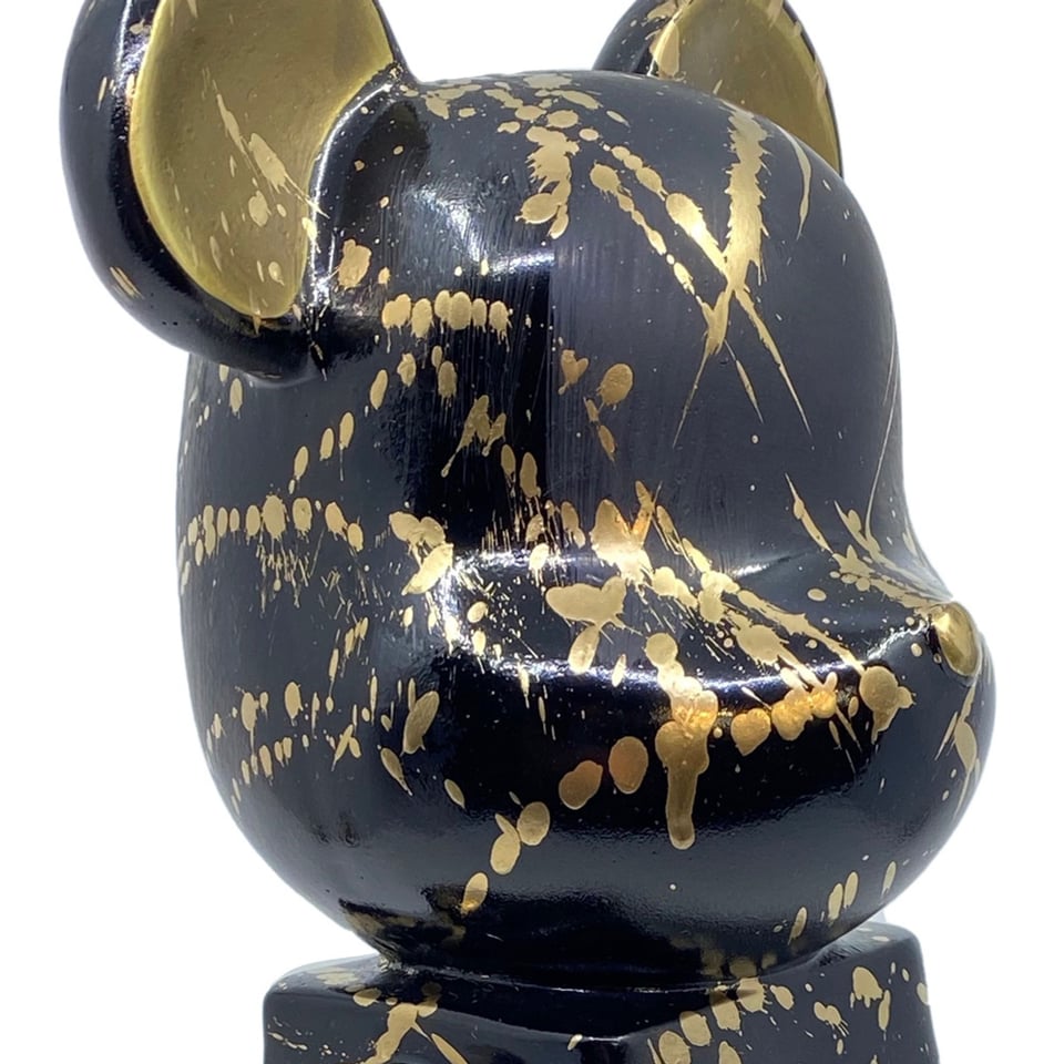 Beeldje Design Beer Splash Goud Zwart 35cm