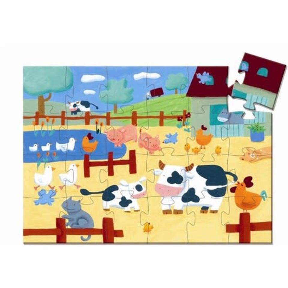 Djeco Silhouette Puzzle The Cows on the Farm 24 Pcs 3+