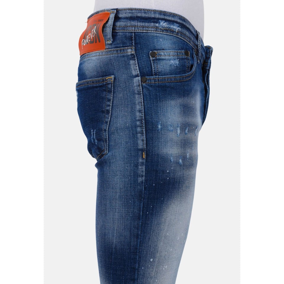 Blue Stone Washed Jeans Heren - Slim Fit -1076- Blauw