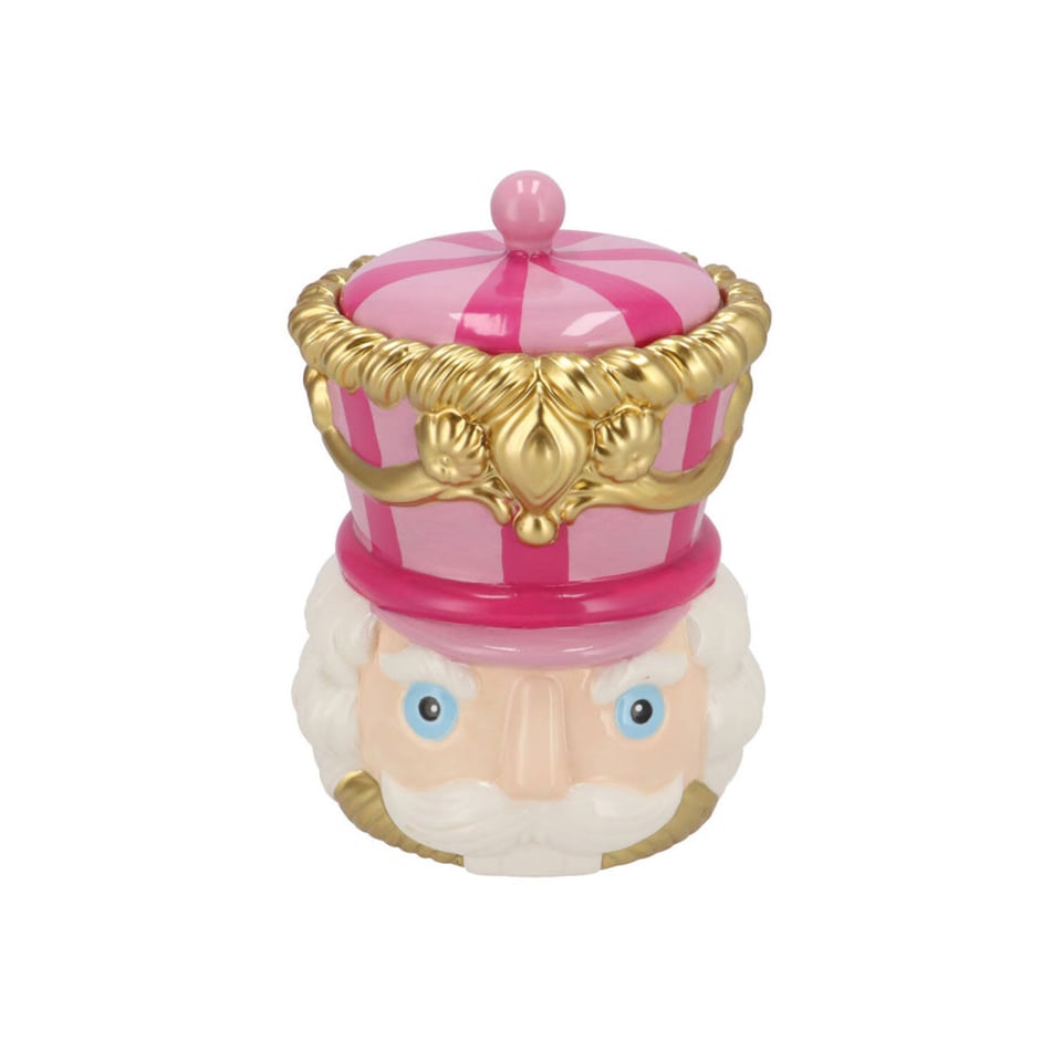 Pot Met Deksel Notenkraker Candy 12x15cm - 2 Kleuren