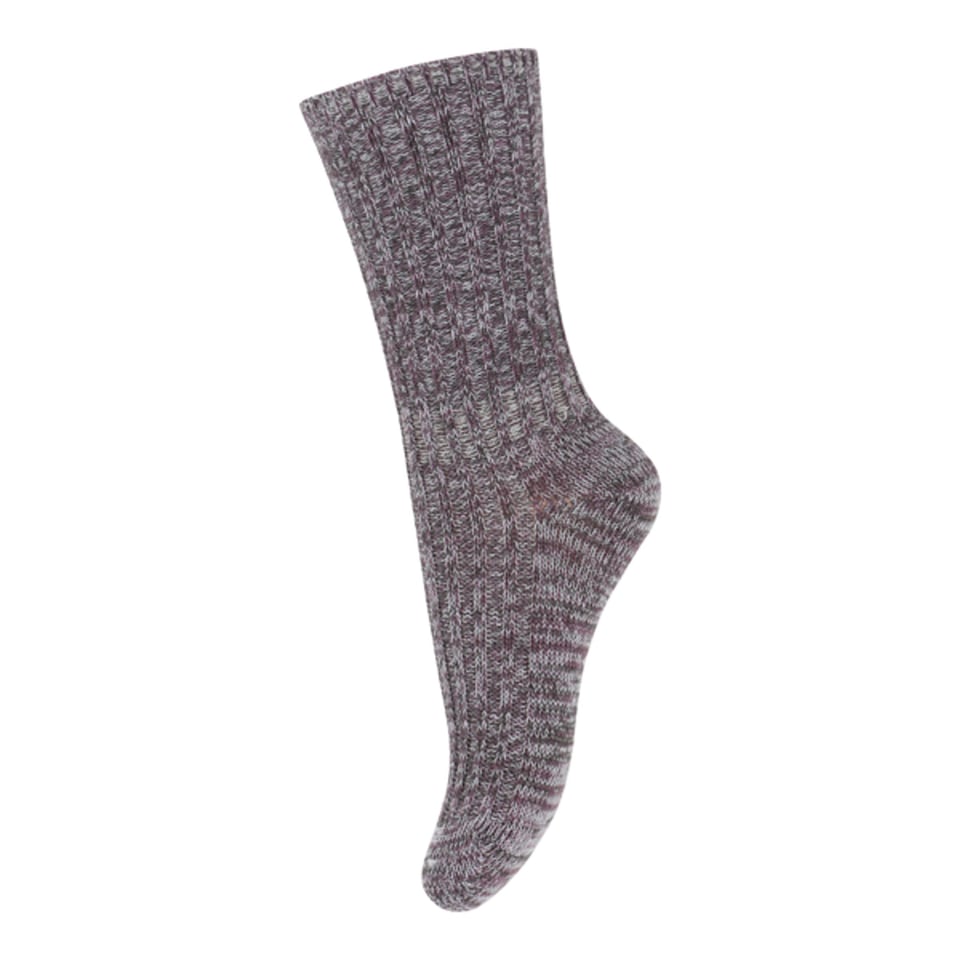 Mp Denmark Re-Stock Socks Dark Purple Dove 59049 33