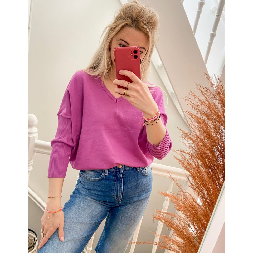 Mila Pullover - Musthave top deep Purple