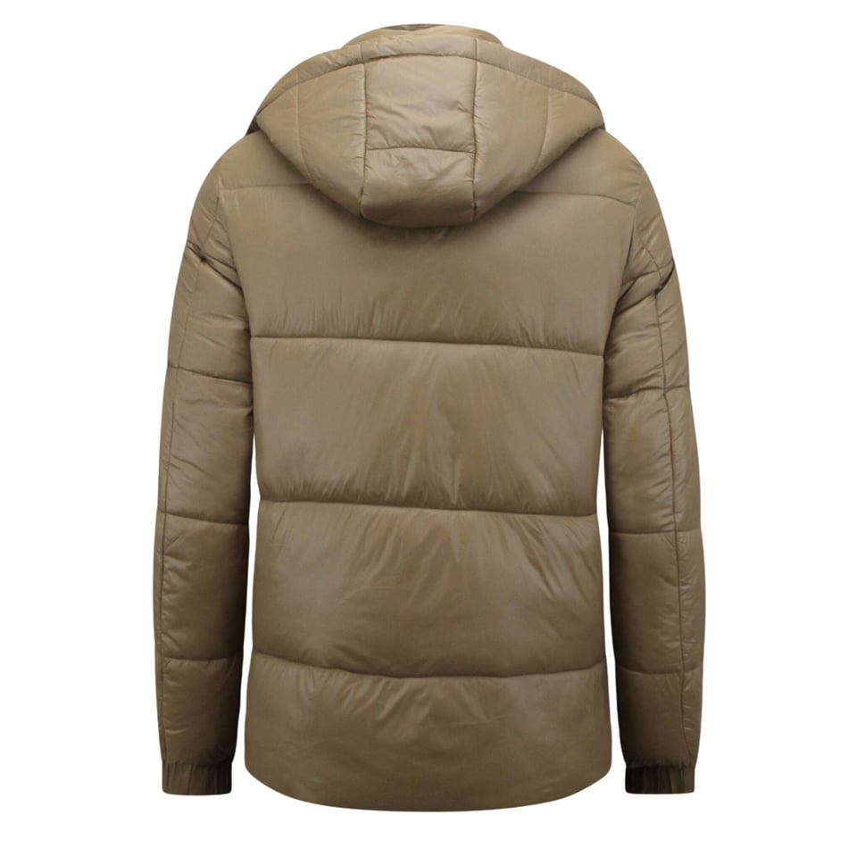 Warme Winterjas Heren - Puffer Jacket Mannen - Gewatteerde Jas - 8055 - Bruin