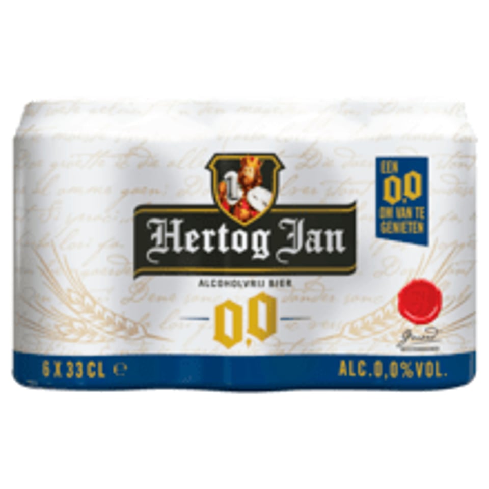 Hertog Jan Natuurzuiver Pilsener 0.0% Blikken 6 X 33 Cl