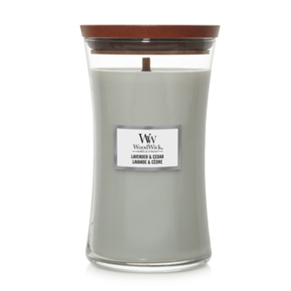 Woodwick Lavender & Cedar Kaars Groot