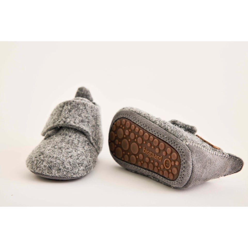 Baby Wool Home Shoe Grey